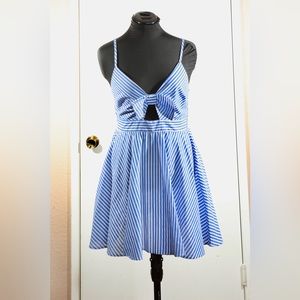 Striped Bowtie Summer Dress